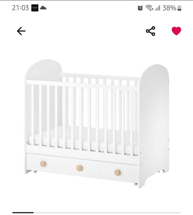 Berços Gonnat Branco  com oferta de colchão, roupa e resguardos