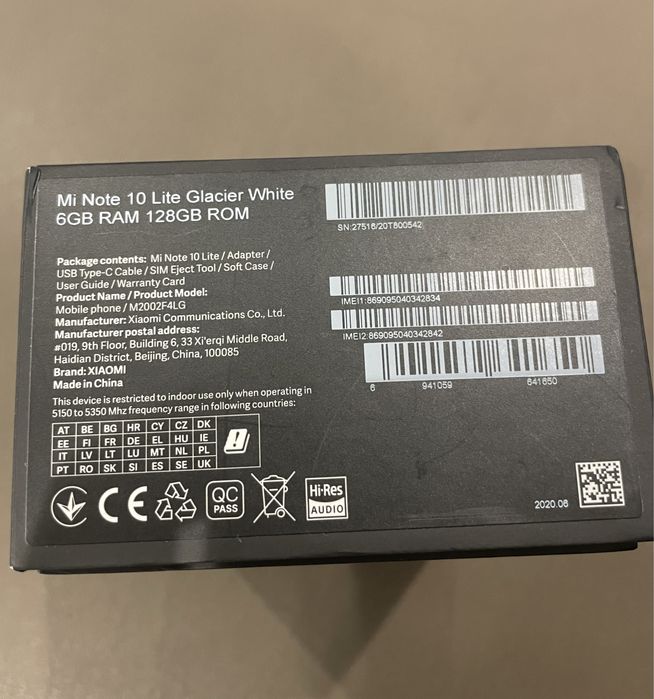 Xiaomi Mi Note 10 Lite 6GB-128 GB ( PREÇO NEGOCIÁVEL)