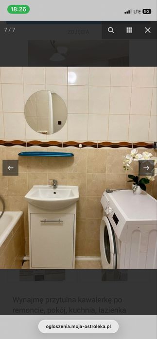 Mieszkanie kawalerka