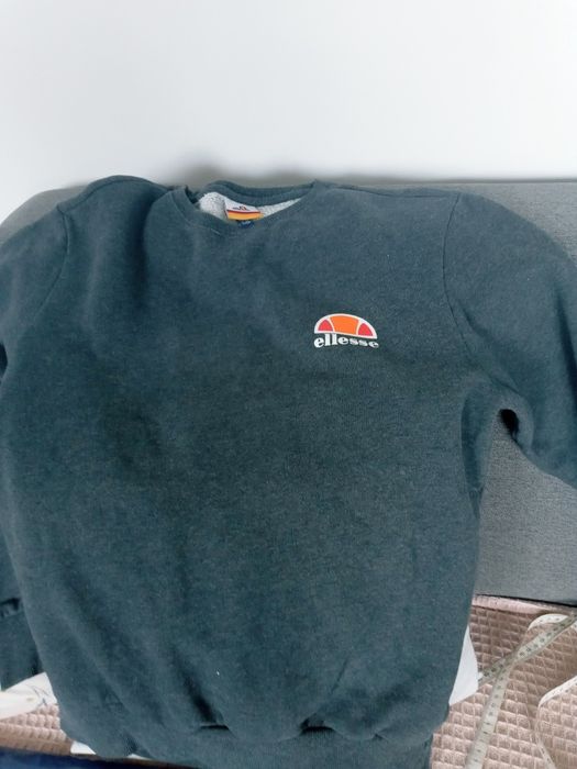 Bluza meska M szara gladka Ellesse przez glowe