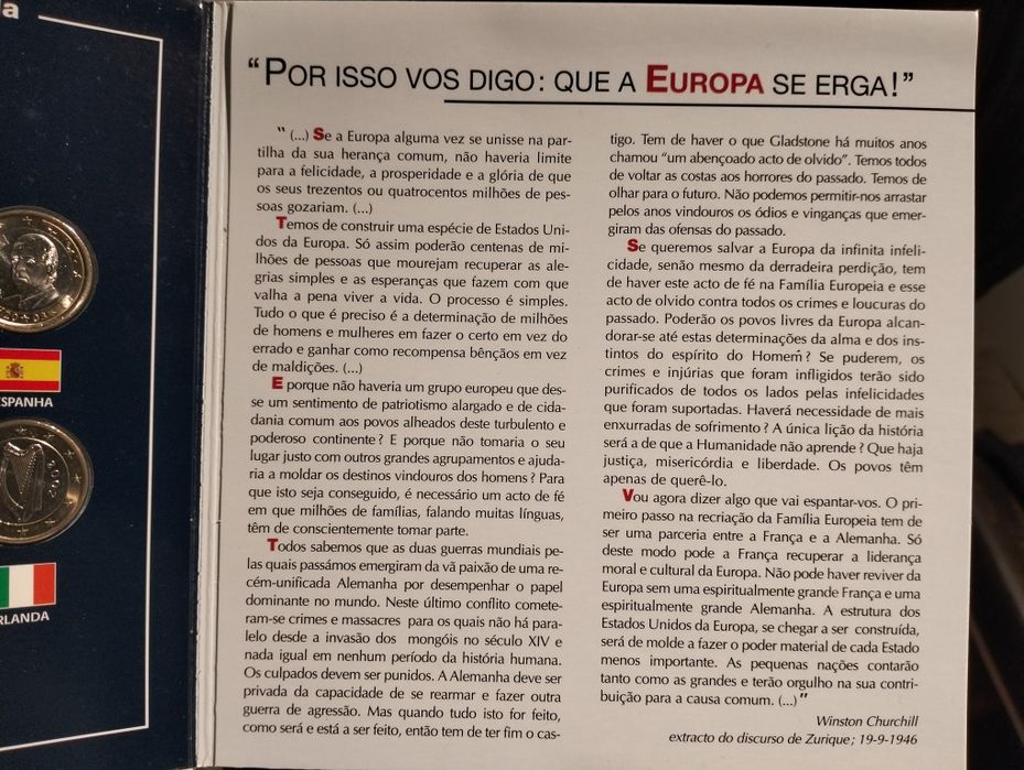 Coleção moedas comemorativas do euro. (ver desconto no texto)