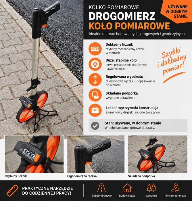 Kółko pomiarowe / drogomierz NEDO Econo