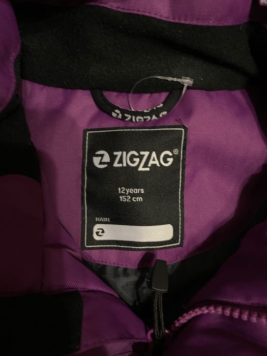 дитяча фіолетова зимова куртка бренду ZigZag на зріст 152 см (для віку приблизно 12 років)