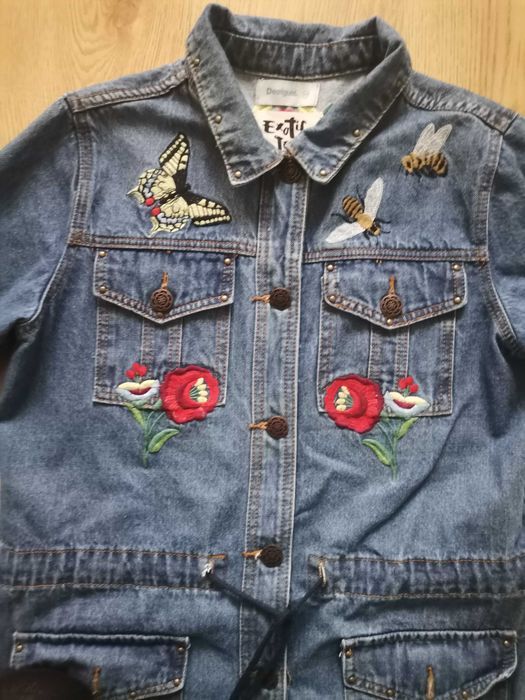 płaszcz jeansowy desigual rozmiar 42 - 38 nowy