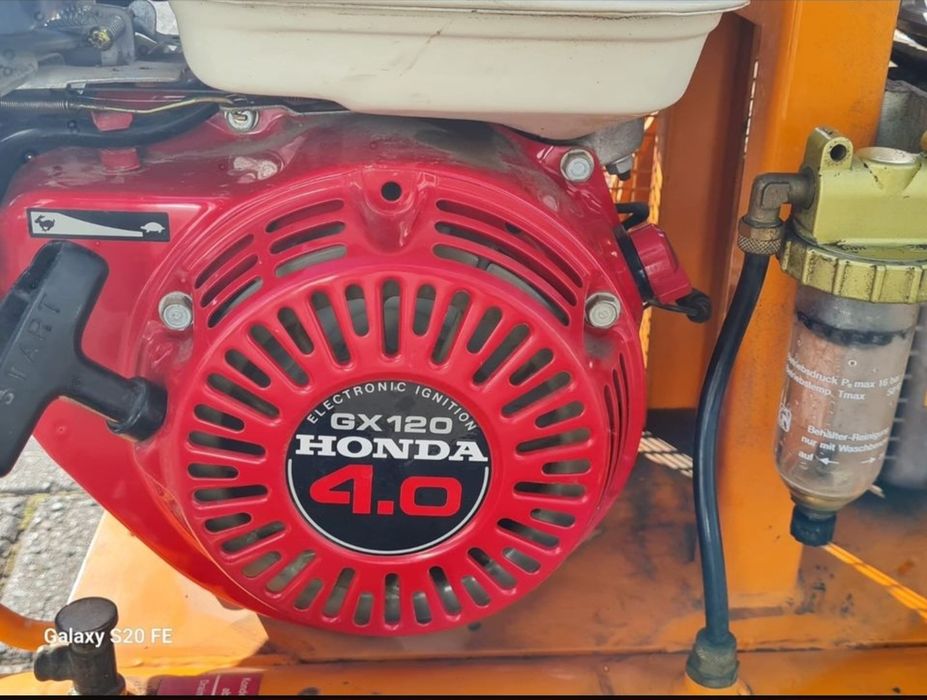 Kompresor spreżarka spalinowy silnik Honda 4 KM  bęben z przewodem