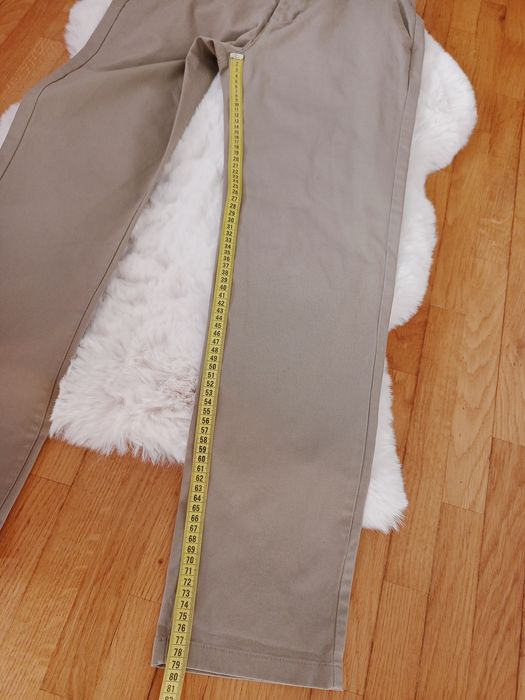 Spodnie chino, Next, W32, L31, popielaty brąz, 98% bawełna