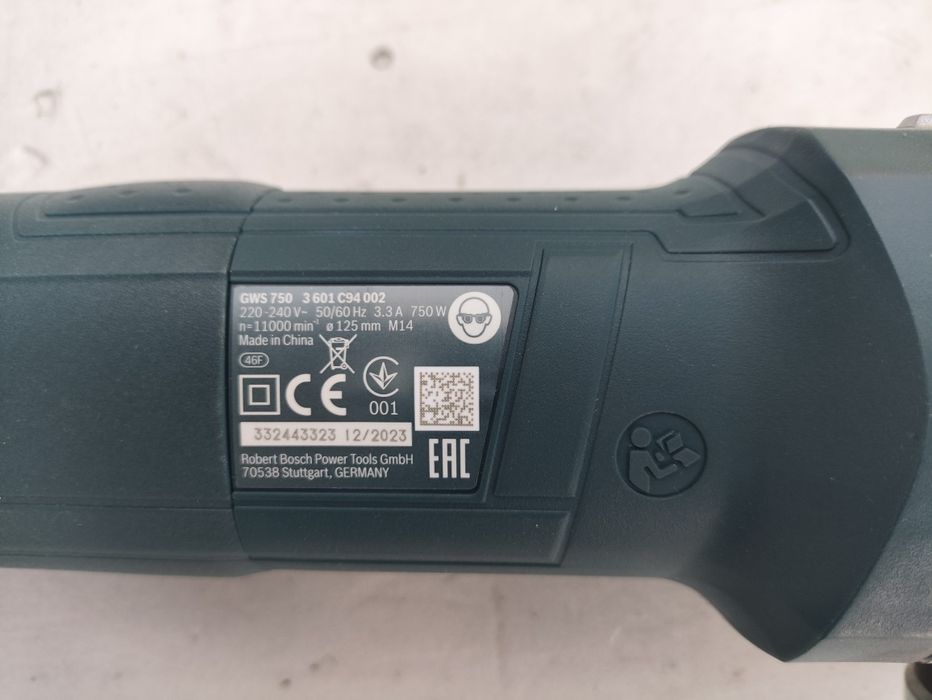 Болгарка КШМ кутова шліфувальна машинка Bosch GWS 750 оригінал