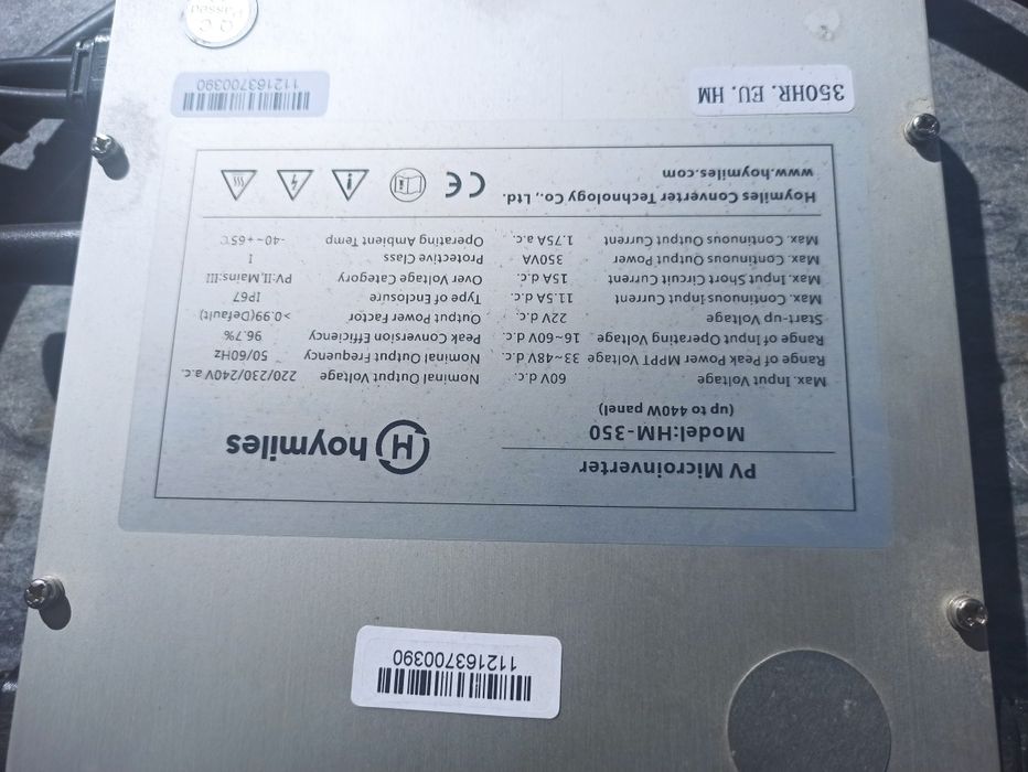 Micro inversor Hoymiles 800W + 440W