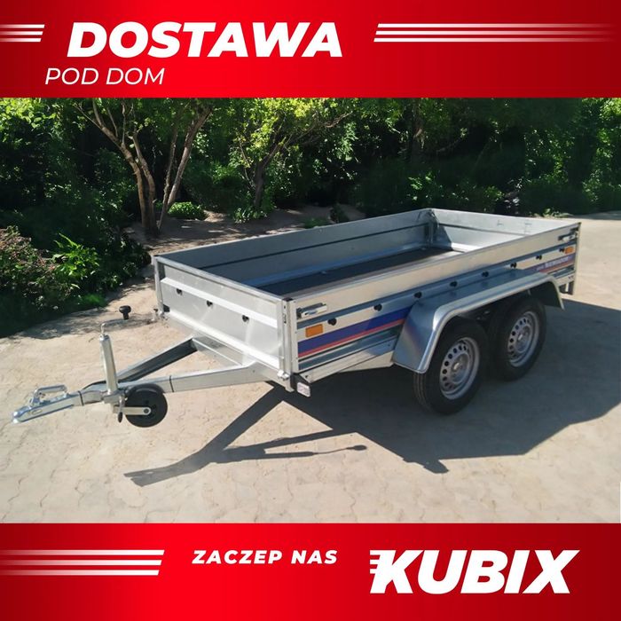 Niewiadów BEG7527T  PRZYCZEPA 2 osiowa, lekka 750kg, 263x132x35 - SOLIDNA