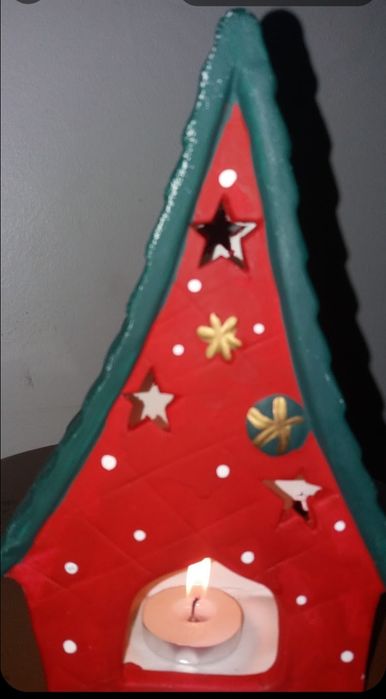 Bonito difusor de luz Natalício vela incluida !