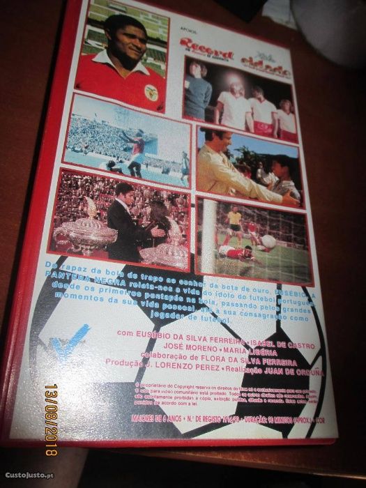 Eusébio - a pantera negra -cassete vhs