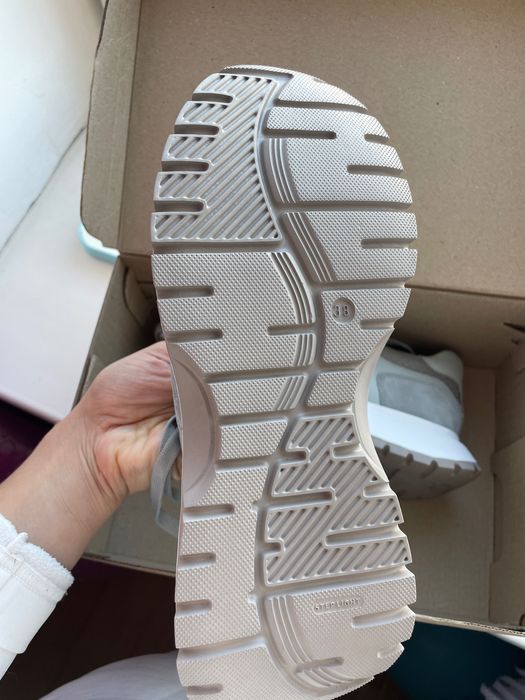 Кросівки шкіряні блакитно-сірі