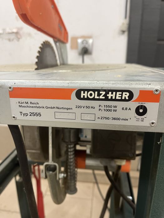 Piła HolzHer ciesielska formatowa 1,5kw 230v Szczytno