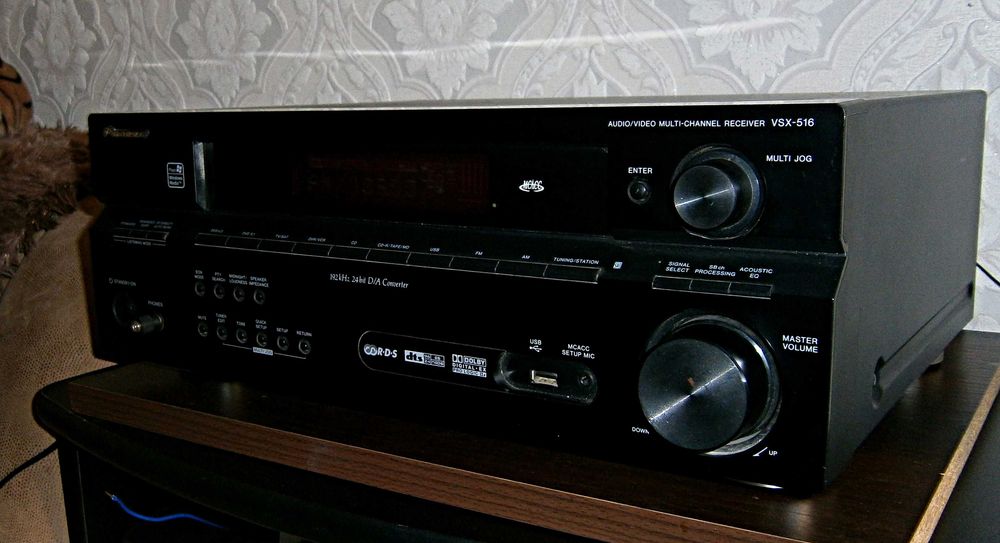 Усилитель- ресивер PIONEER VSX - 516  6.1 Х  100W  made in  Malaysia