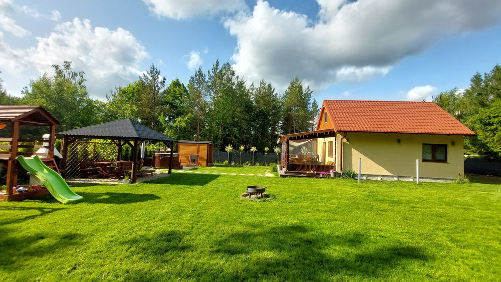 Domek Mazury, Święta Lipka/Mrągowo, balia/jacuzzi, sauna, Ferie!