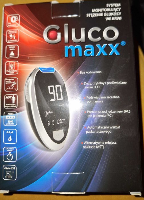 Glukometr Gluco maxc nowy