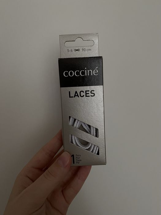 Sznurówki Cocciné białe płaskie 90 cm nowe