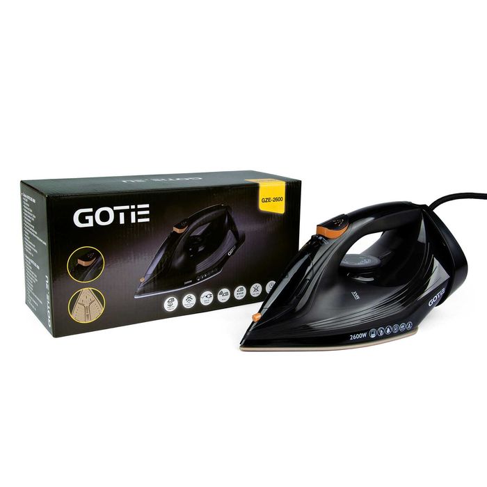 Żelazko GOTIE GZE-2600 Mocne 2600 W Ceramiczna stopa Strażak