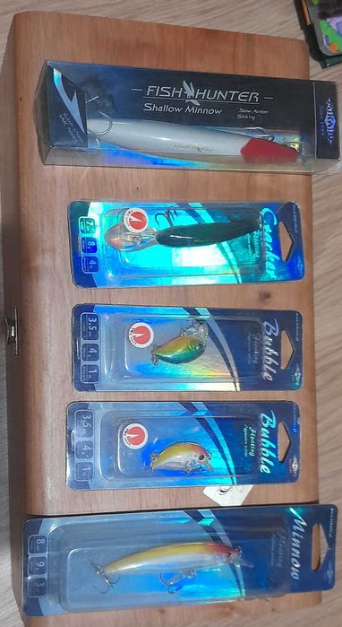 Lote de amostras achigã/robalo novas a estrear