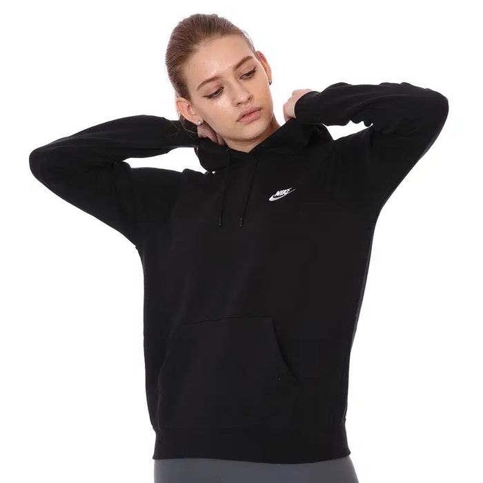 Женская кофта худи свитшот лонгслив NIKE Sportswear ESSENTIAL Black