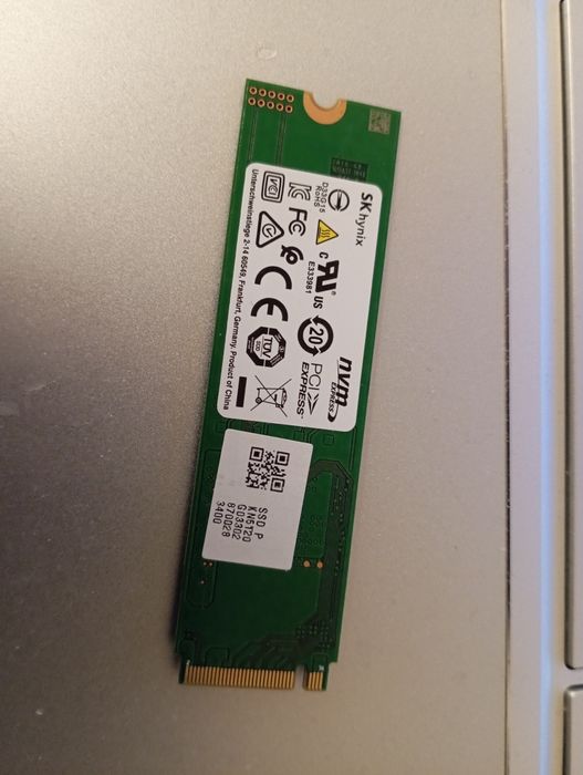 Накопичувач M.2 NVMe 2280 512 GB SK Hynix (Здоров'я 100%)