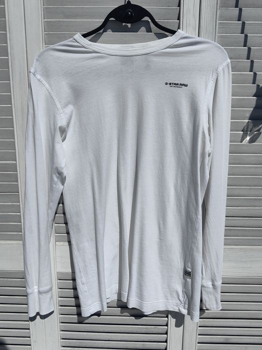 Longsleeve G-Star Raw, biały,  S, stan dobry.