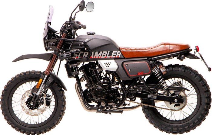 Новий FORTE FT300 F6P 2026 scrambler мотоцикл 300cc дорожній байк доставка по Україні Скрамблер