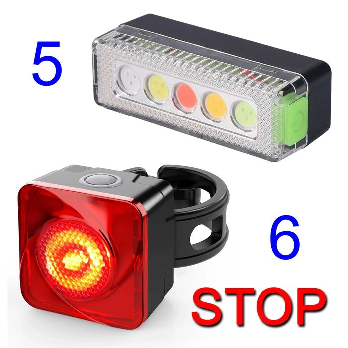 Велофара, велоліхтар, фара з сигналом, ліхтар задній, поворот - різні