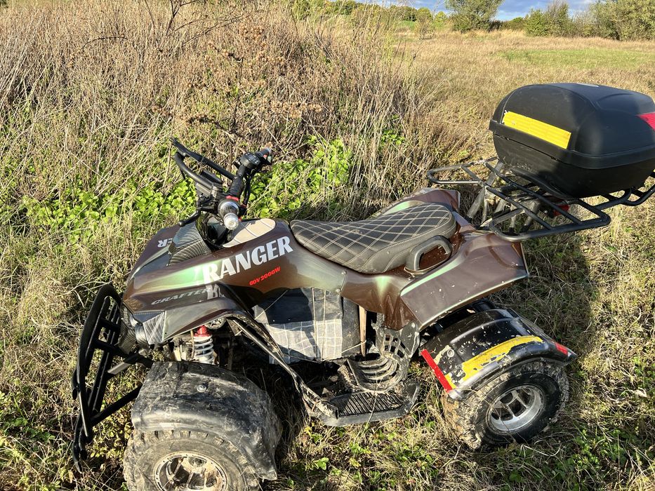 Крутейший Emobili Crafter ranger электро квадроцикл 2.5 квт