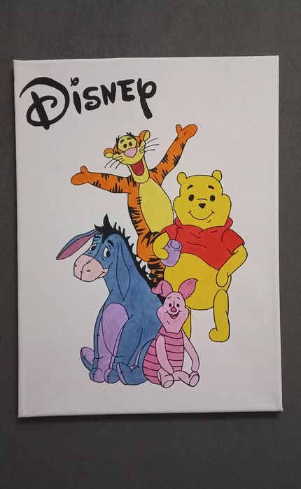 Namaluje obraz plakat postacie z bajek