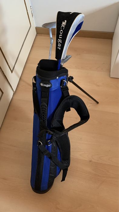 Júnior Cougar Saco de Golf + 4 Tacos + Bolas Cougar