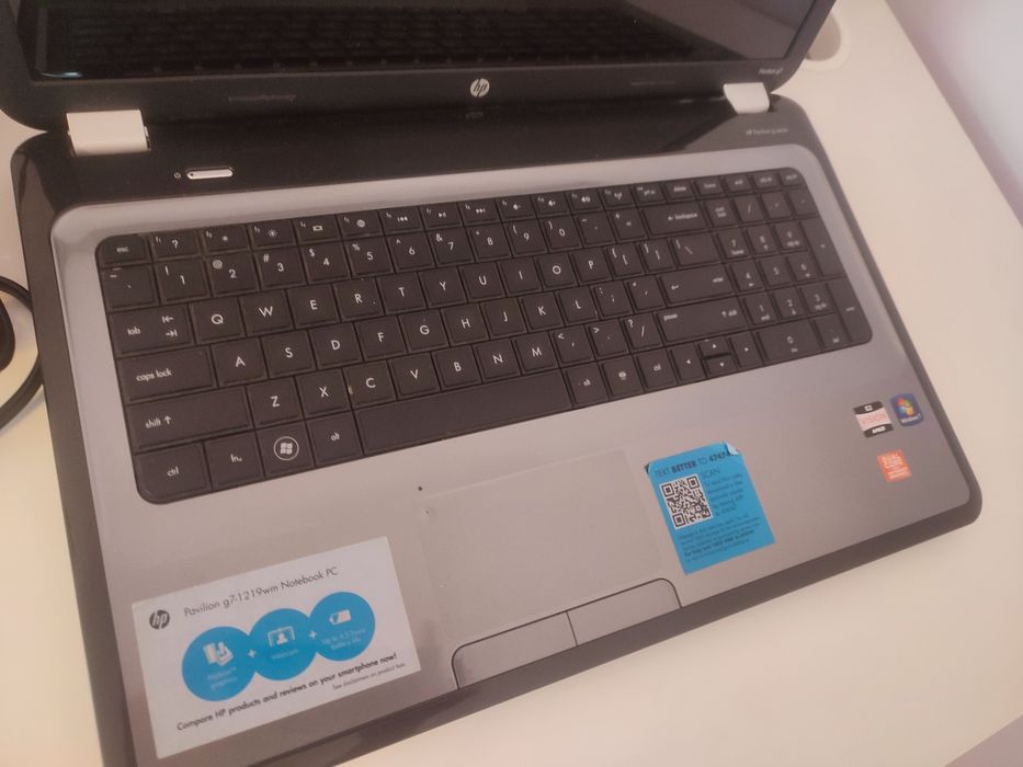 HP Pavilion g7-1219wm 17" не робочий.