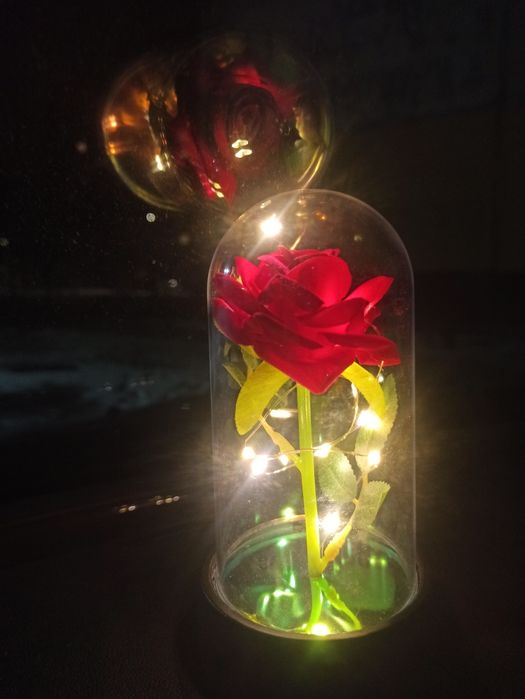 Вічна троянда скло подарунок