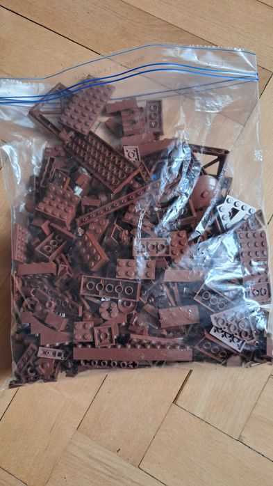 Klocki Lego brązowe reddish brown 560g