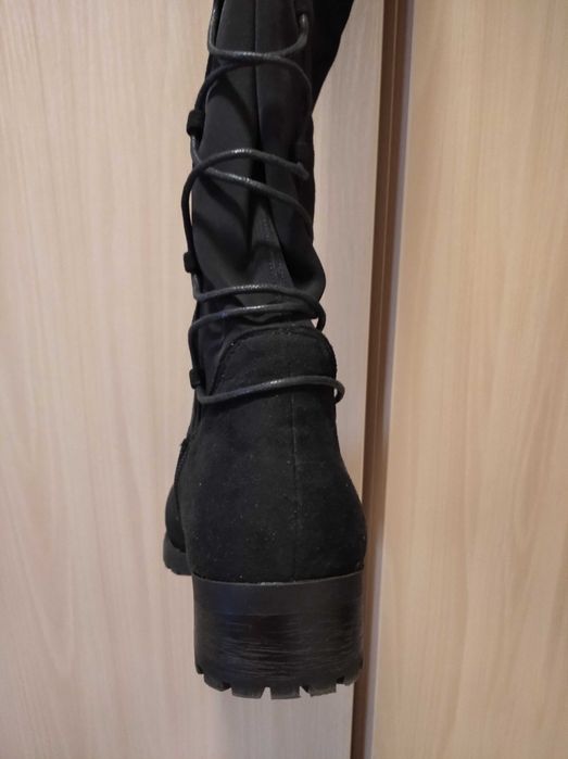 Kozaki zamszowe czarne