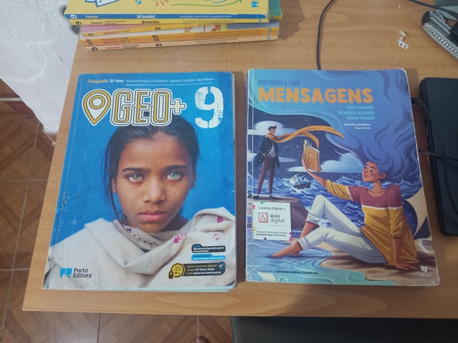 Manuais e livros de fichas 9 ano