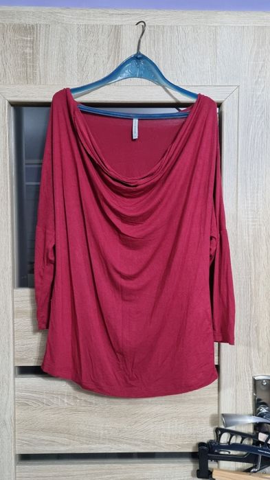 Lejąca bluzka z rękawem 3/4