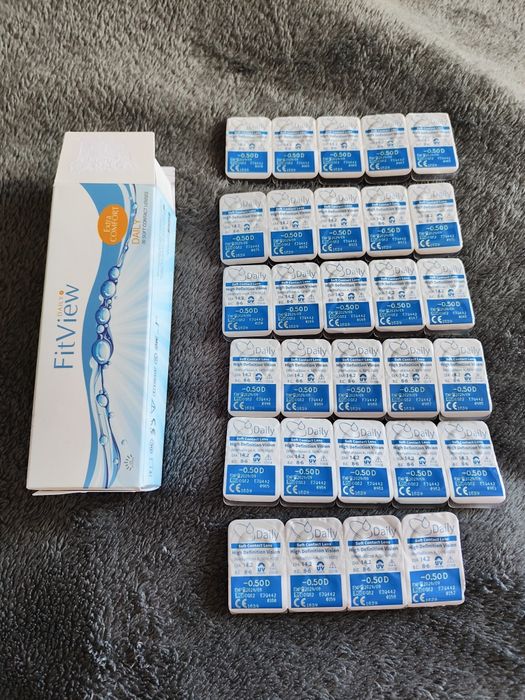 Soczewki FitView Daily Plus 29 szt. -0.50t.