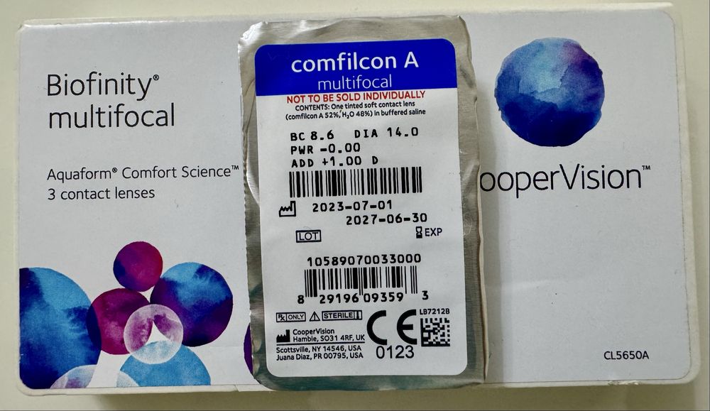 Контактні лінзи Biofinity Multifocal Distance