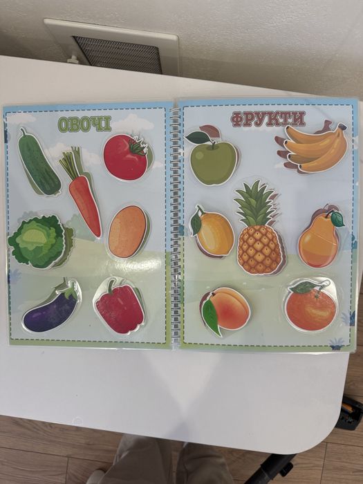 Книжка на липучках розвиваюча для малюків