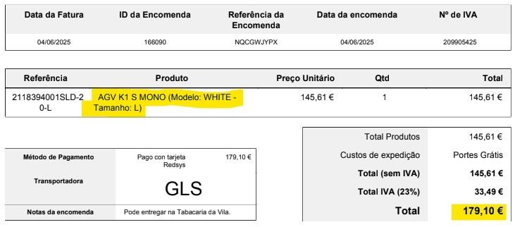 AGV K1S, branco L