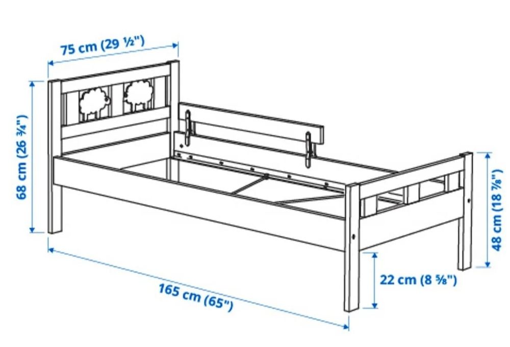 Łóżko dziecięce pojedyncze