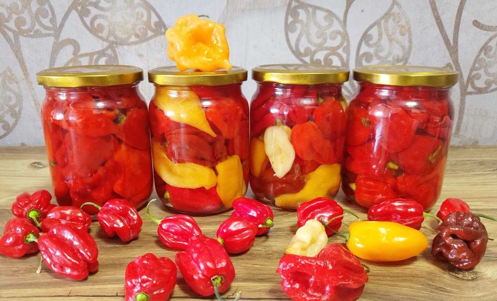 Домашній маринований перець Хабанеро, Суперхоти та гострі перці. 0,5 л