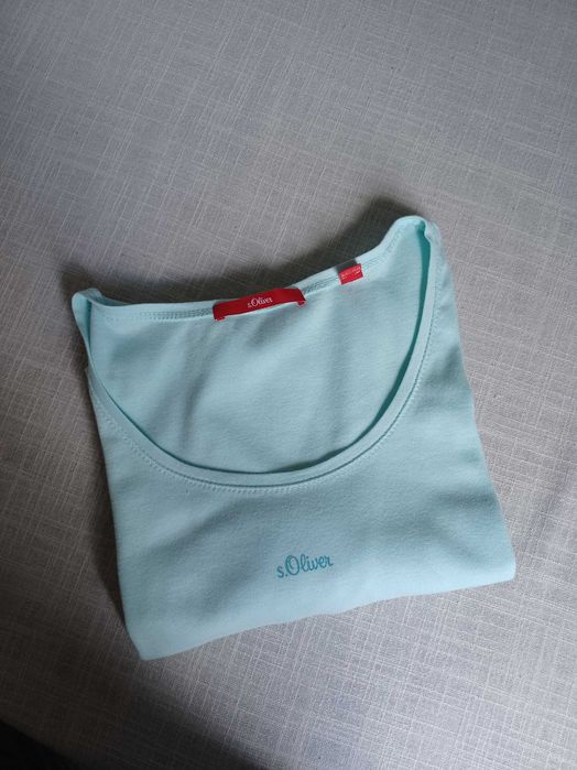 bluzka t-shirt błękitna, jak nowa, s.Oliwer,  XL, XXL