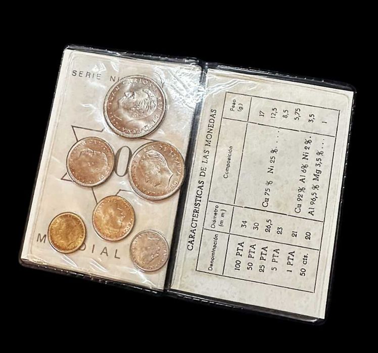 Série Numismática - 6 Moedas - 1982 - Espanha - Mundial de Futebol