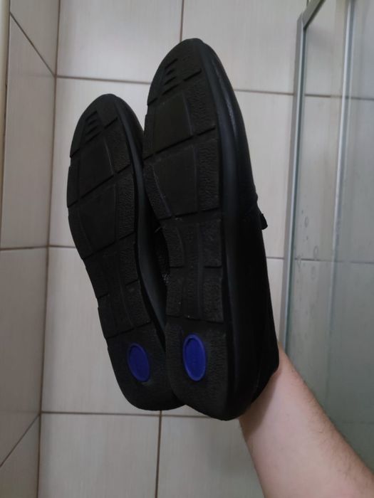 Buty obuwie 44 Vitaform mokasyny czarne czarne włoskie letnie premium