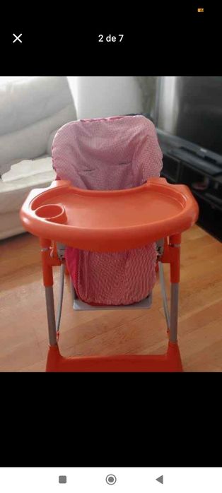 Cadeira de papa KINDERCRAFT inclinável e com apoio de pés