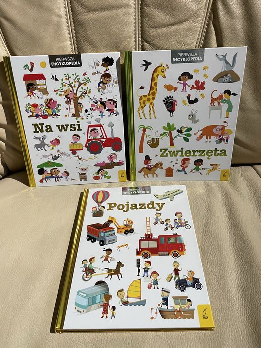 1 Książka dla dzieci Pierwsza encyklopedia pojazdy zwierzęta Na wsi