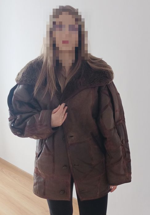 Kurtka skórzana lata 80