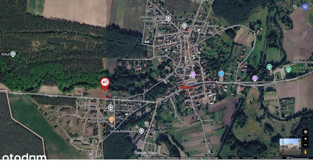 Atrakcyjna działka inwestycyjna w Bledzewie (Międzyrzecz - Sulęcin)